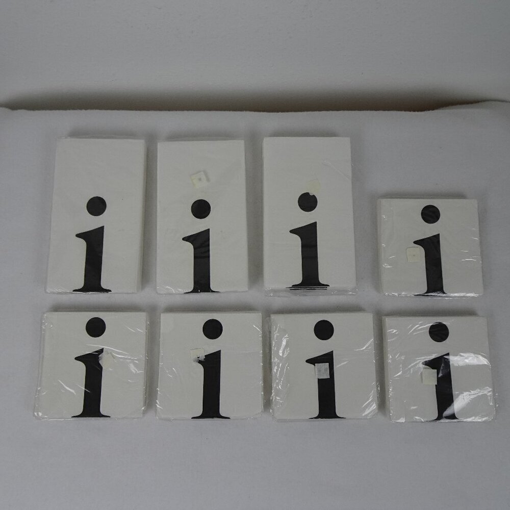 Paper Napkins & Guest Towels Letter I Monogram Unopened Party Cocktail "i"